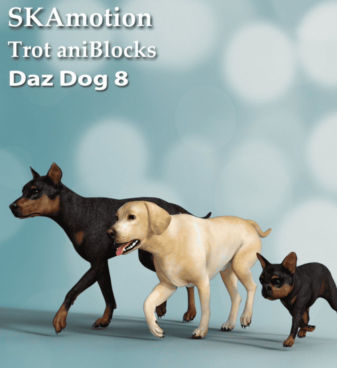 3d dog animation daz studio