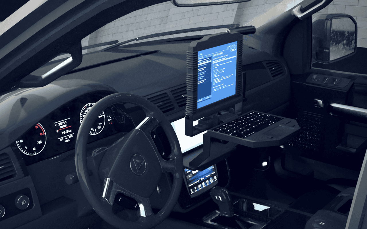 3d interior ofl metro police truck