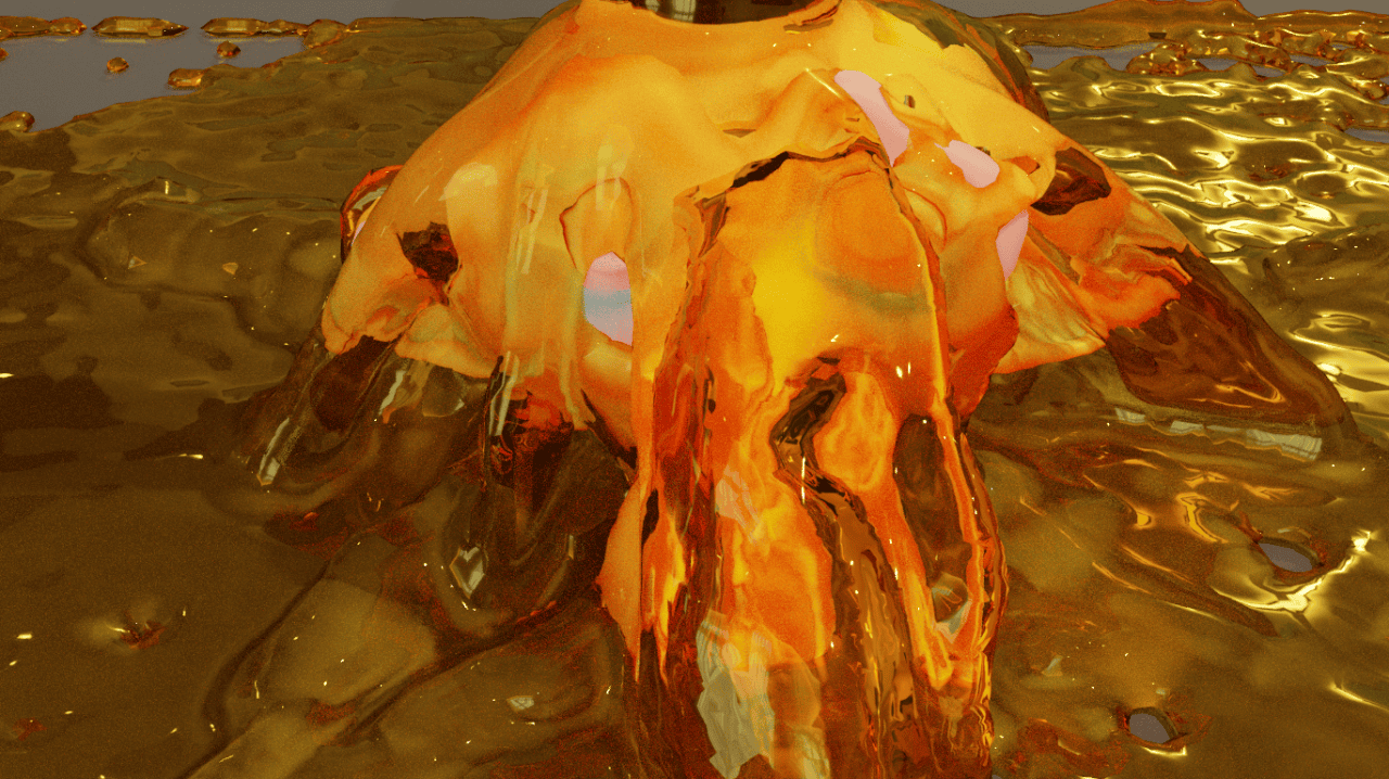 Blender Honey Simulation