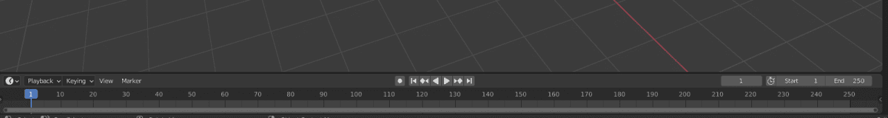 Blender timeline