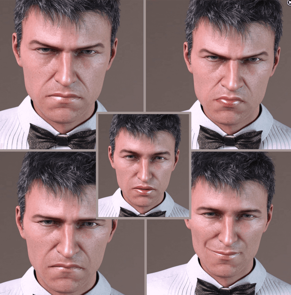 action movie facial expressions