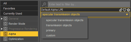 alpha render settings inside daz studio
