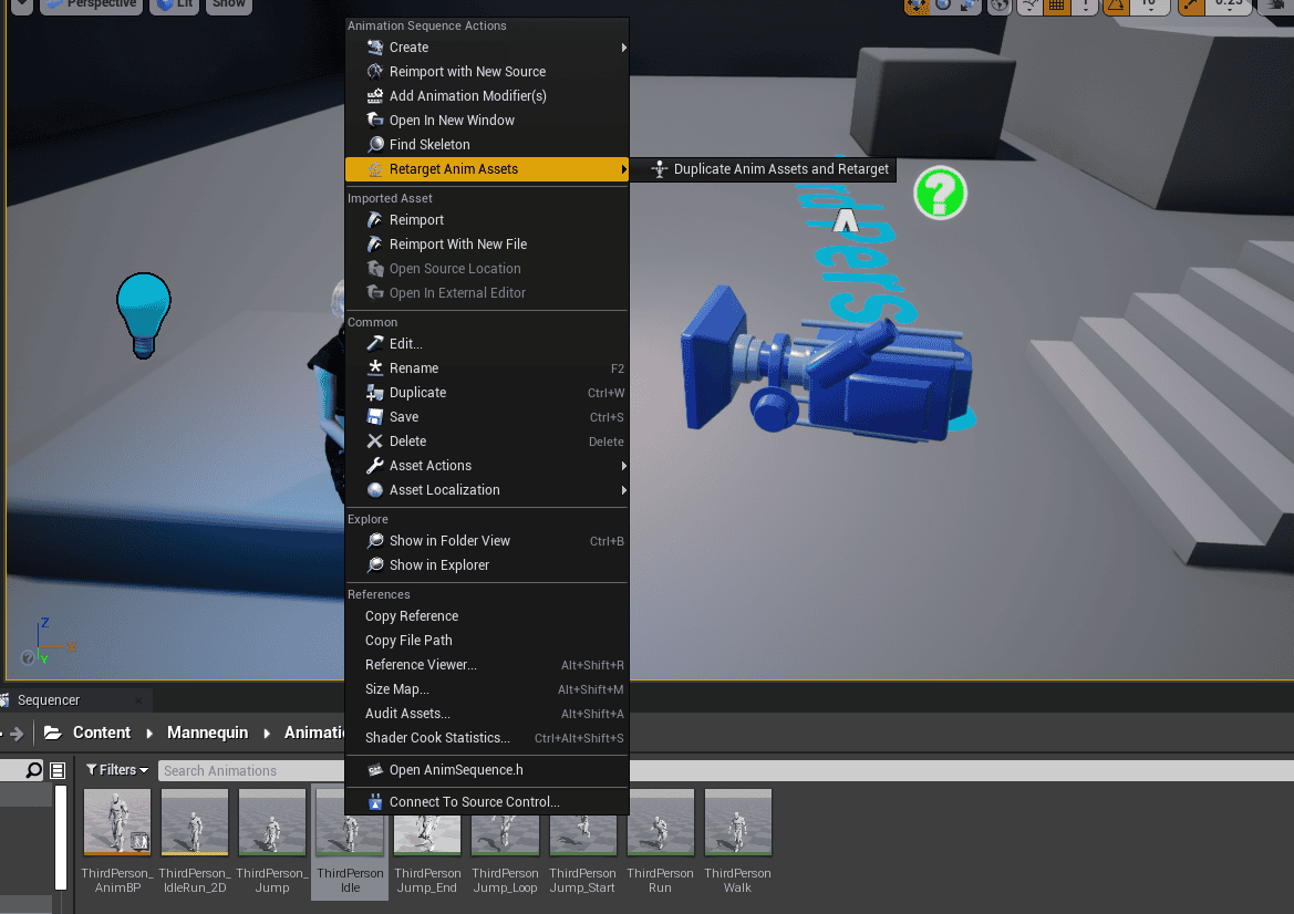 animation you want to retarget