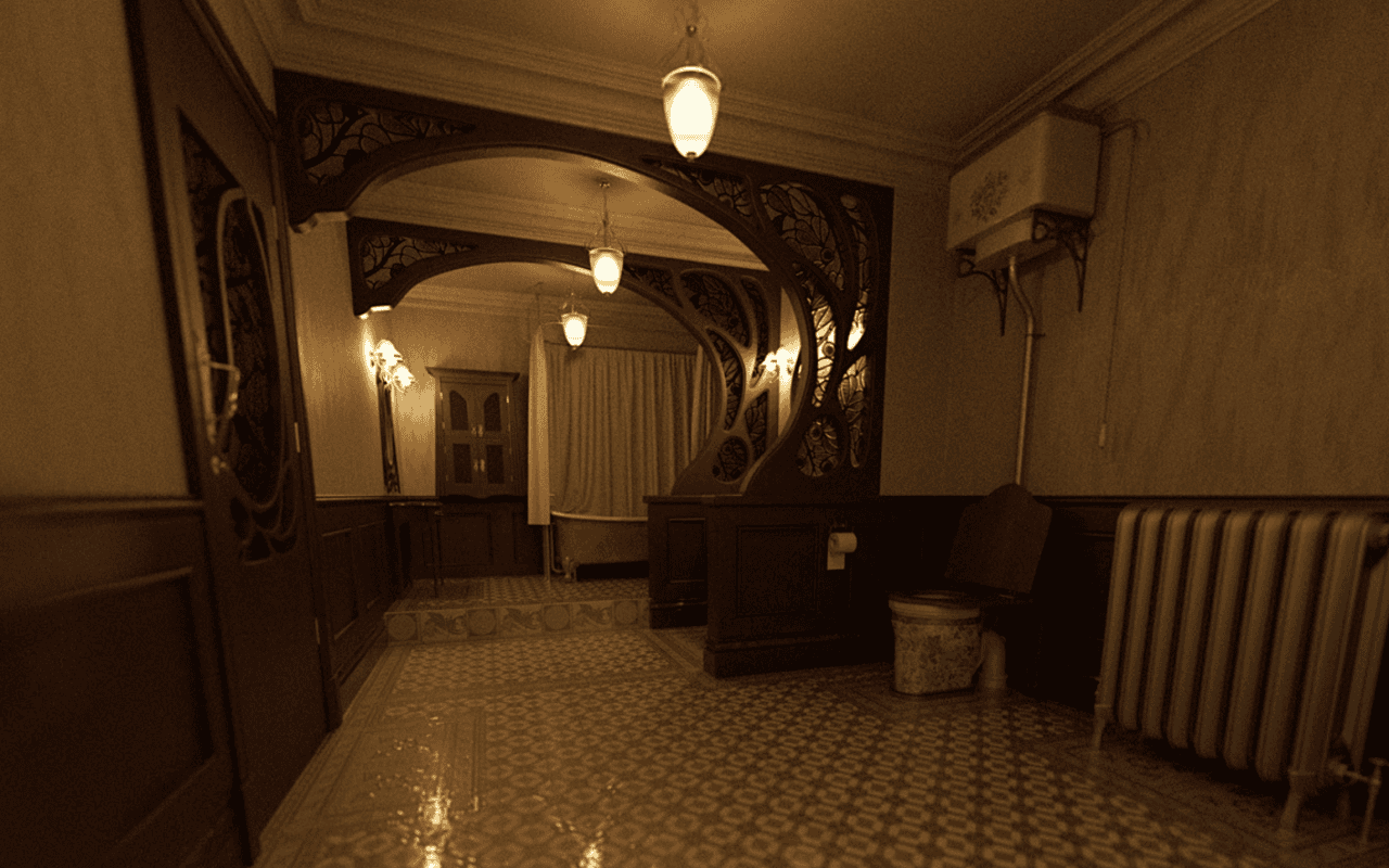 art nouveau bathroom 3d model