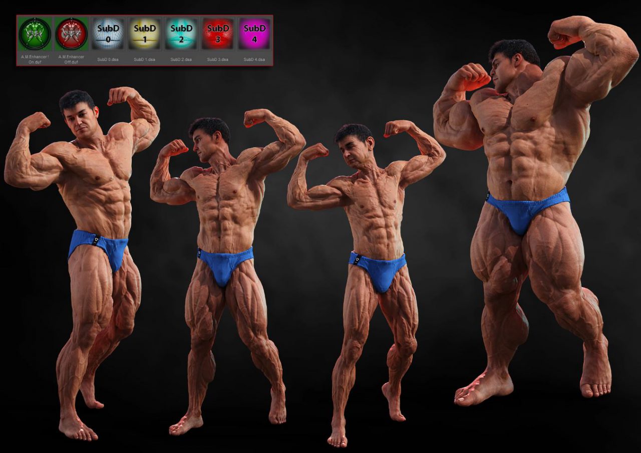 auto daz3d muscle enhancer