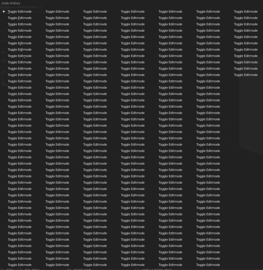 blender 256 undo steps