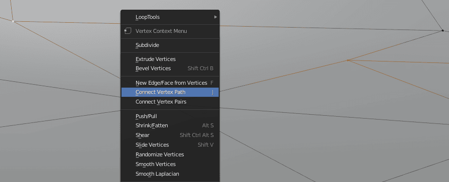 blender 3d printing connect vertex
