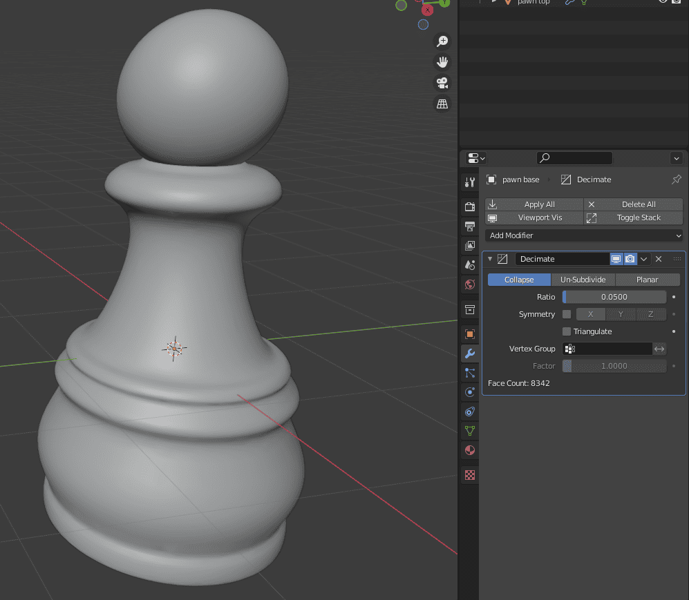 blender 3d printing decimate
