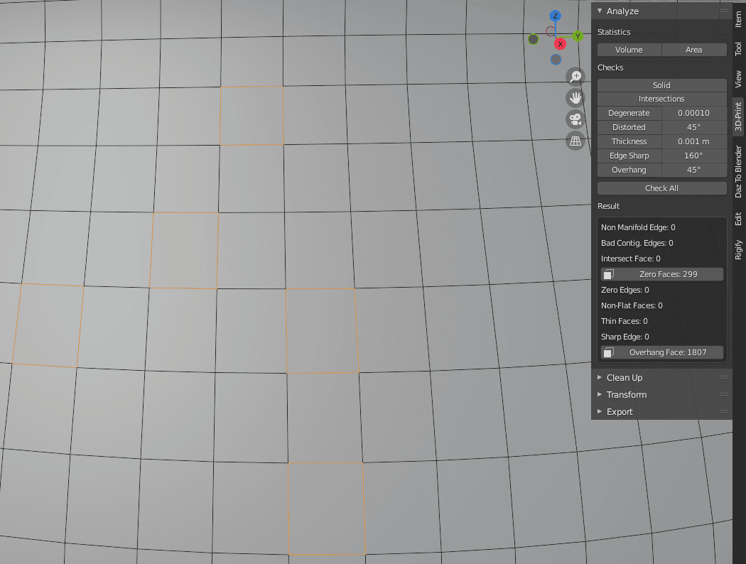 blender 3d printing non manifold edge
