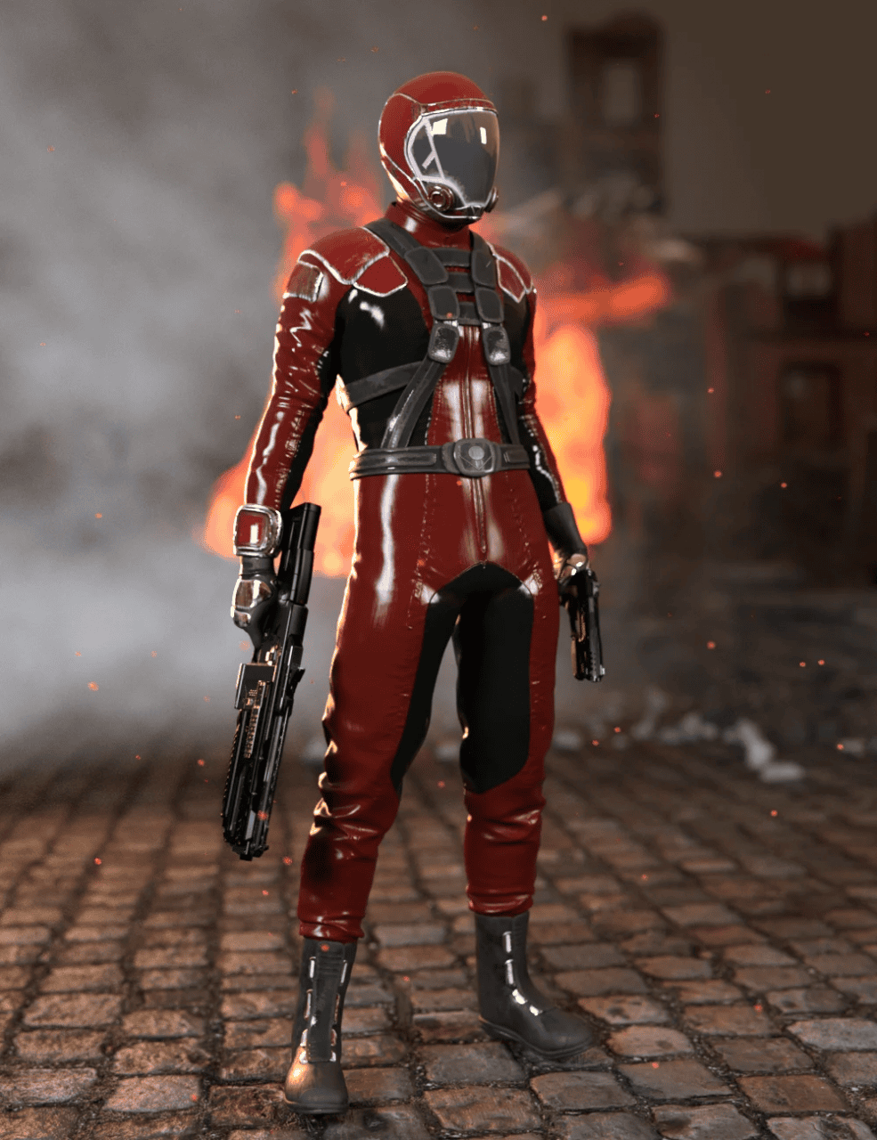 blender 3d printing sci fi gravity suit