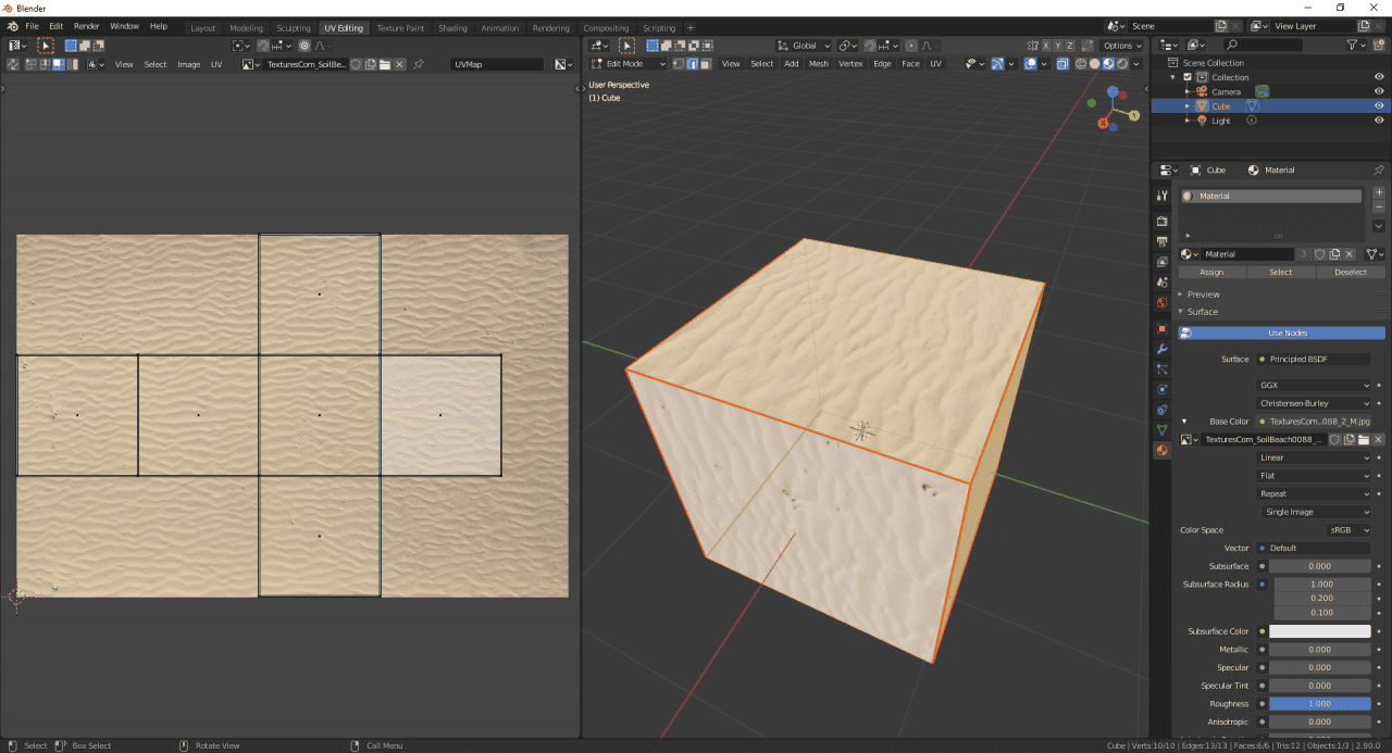 blender UV unwrapping