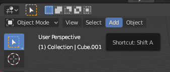 blender add object