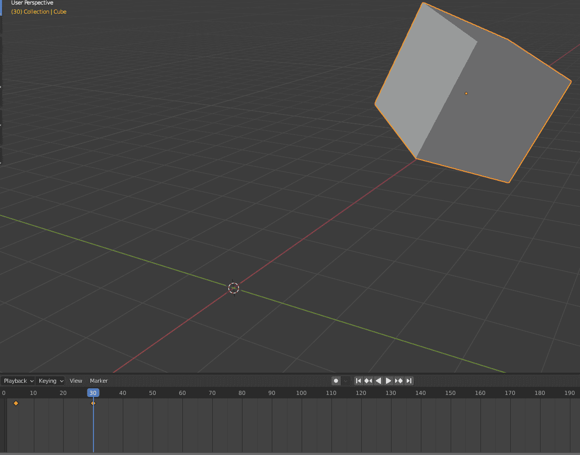 blender animate new keyframe