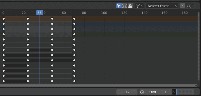 blender animation change end frame