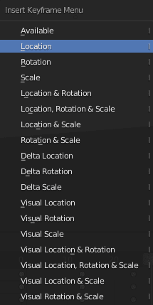 blender animation keyframe