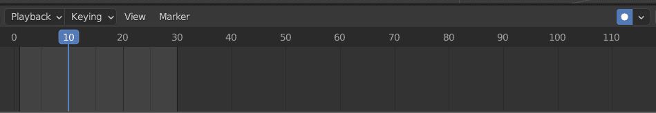 blender animation timeline