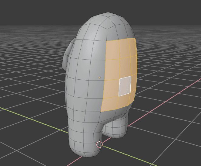 blender backpack extrude among us 3d