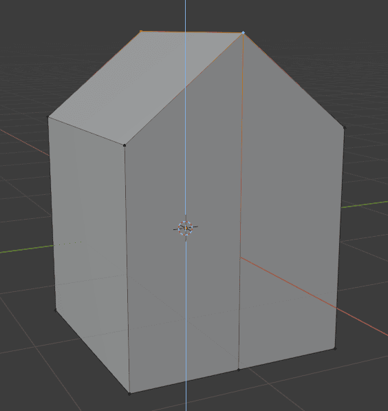 blender basics creating roof