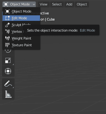 blender basics edit mode