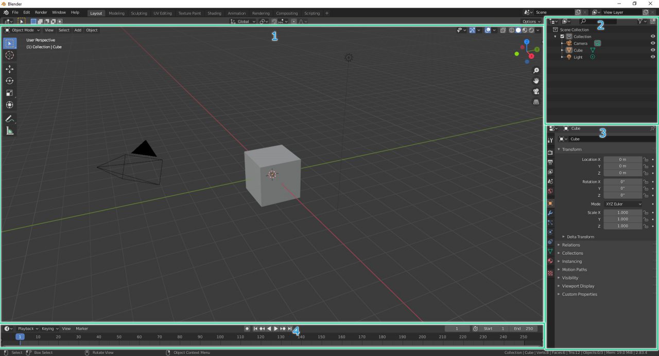 blender basics interface editors