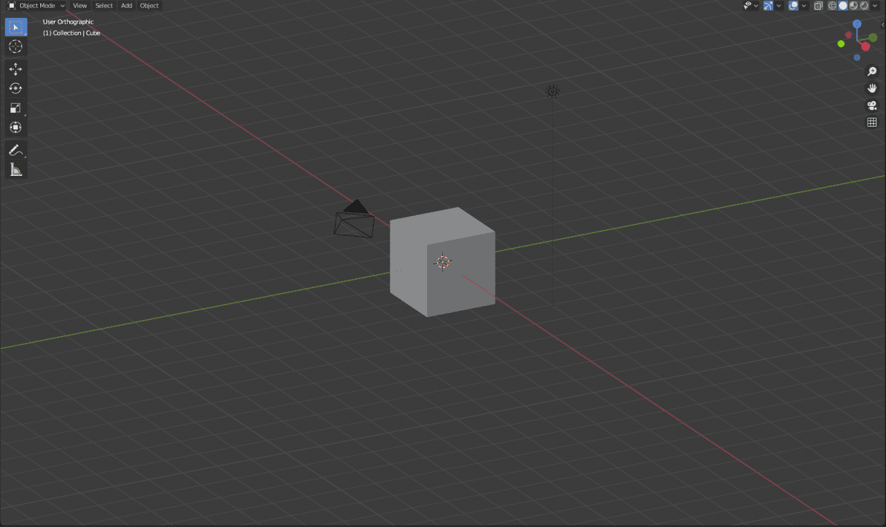 blender basics orthographic view