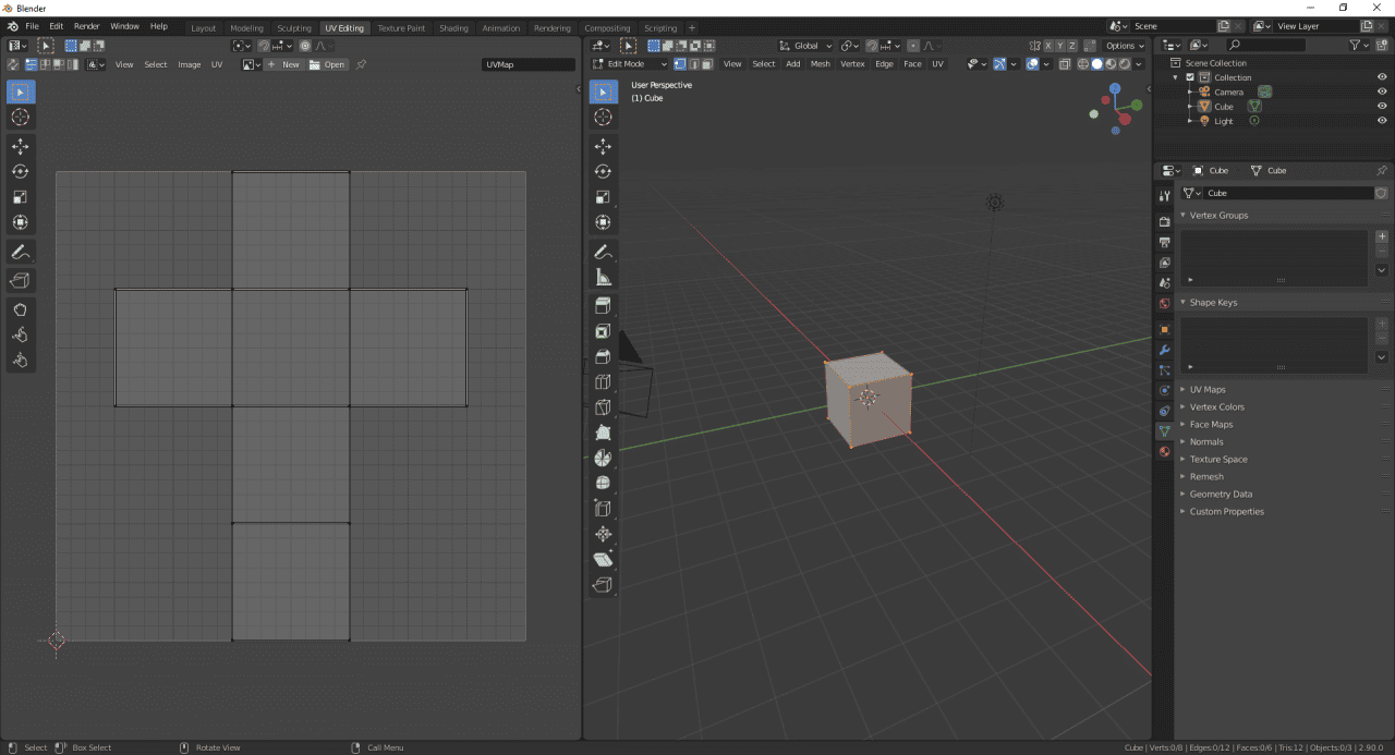 blender basics uv map