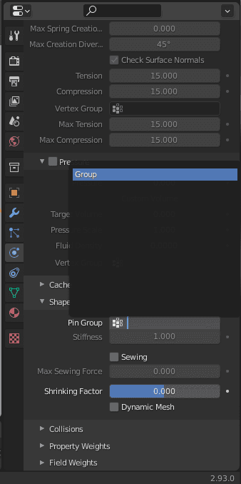 blender cloth pin group