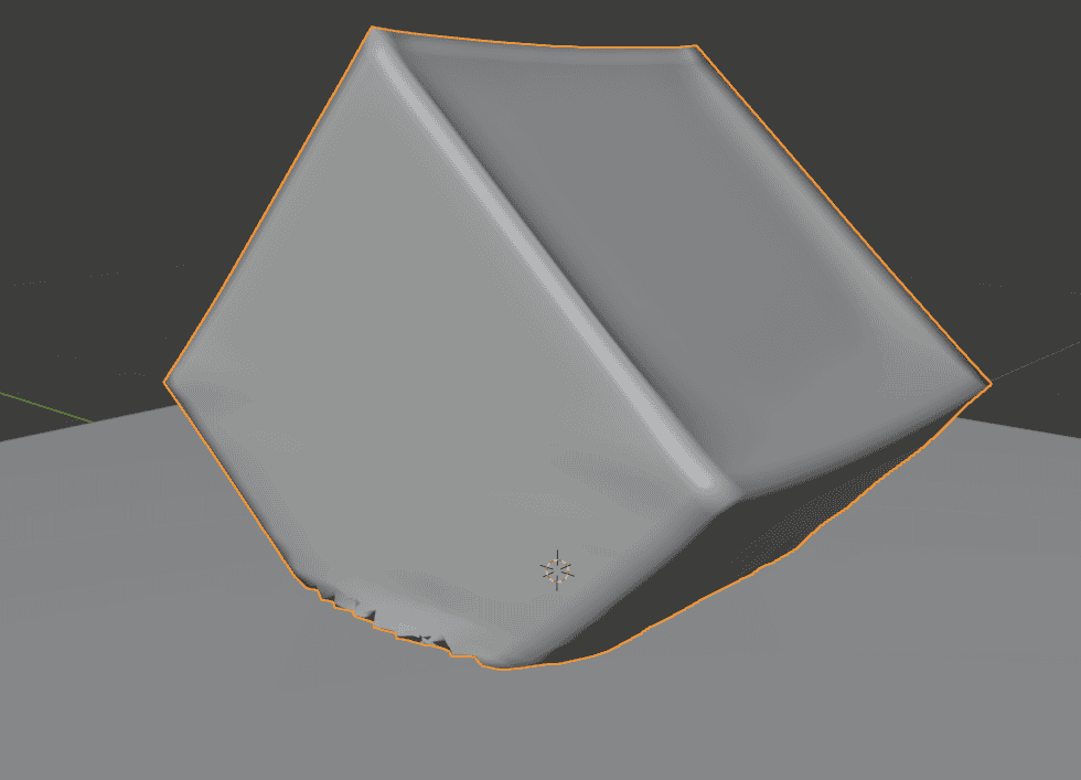 blender cloth simulation cube