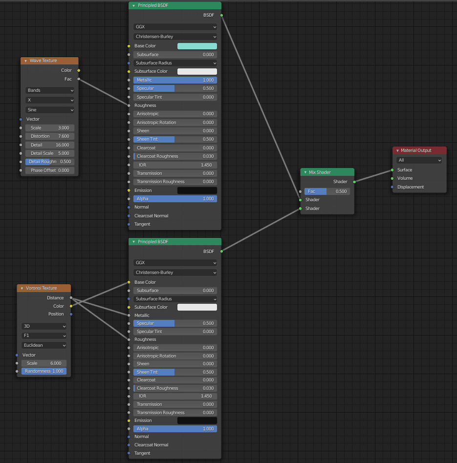 blender combining two techiques
