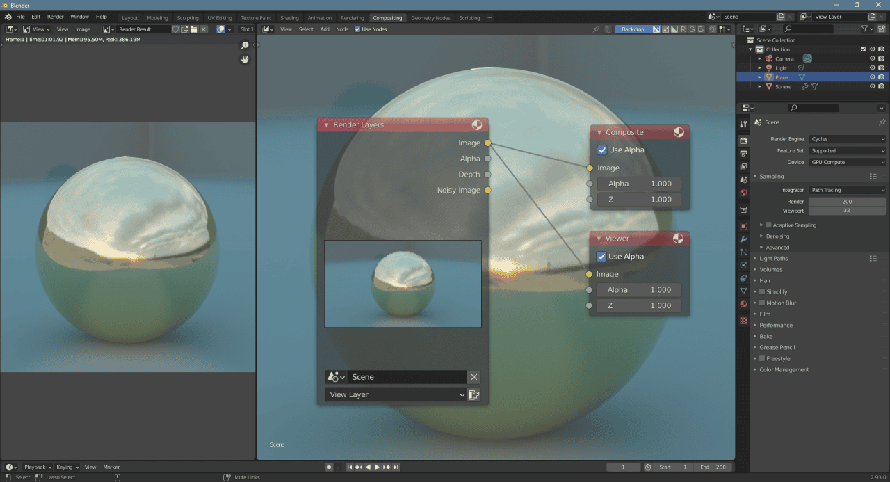 blender compositing beginner setup