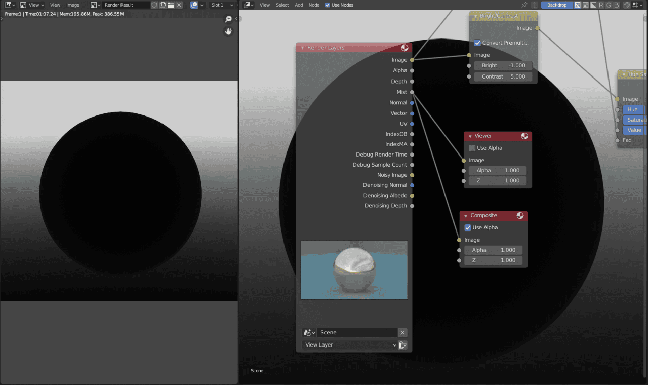 blender compositing mist