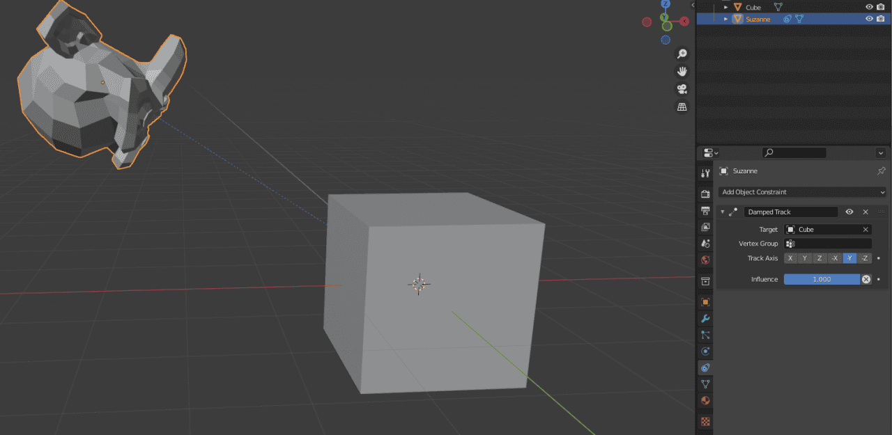 blender constraints damped track