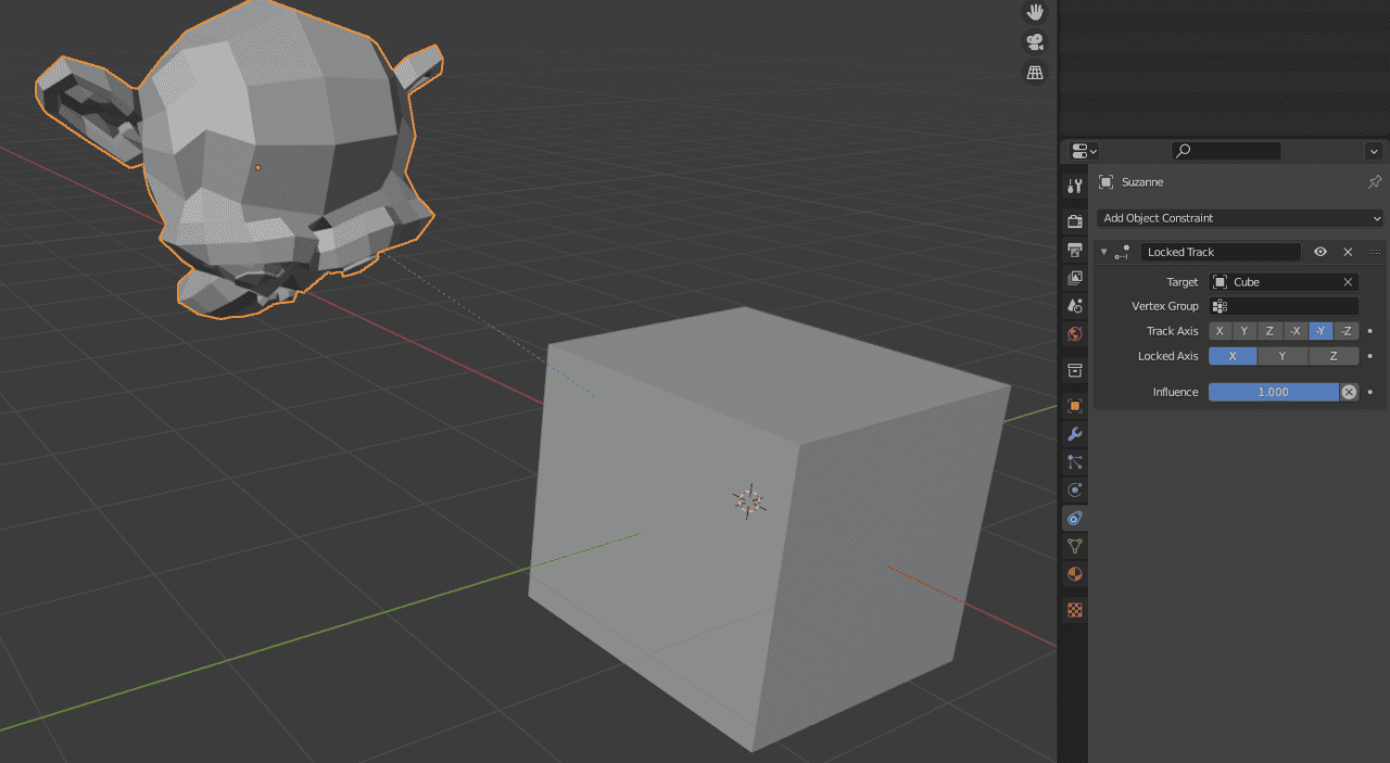 blender constraints locked track