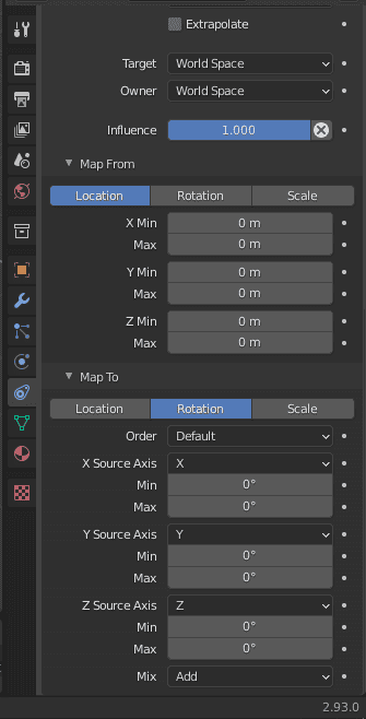 blender constraints transformation