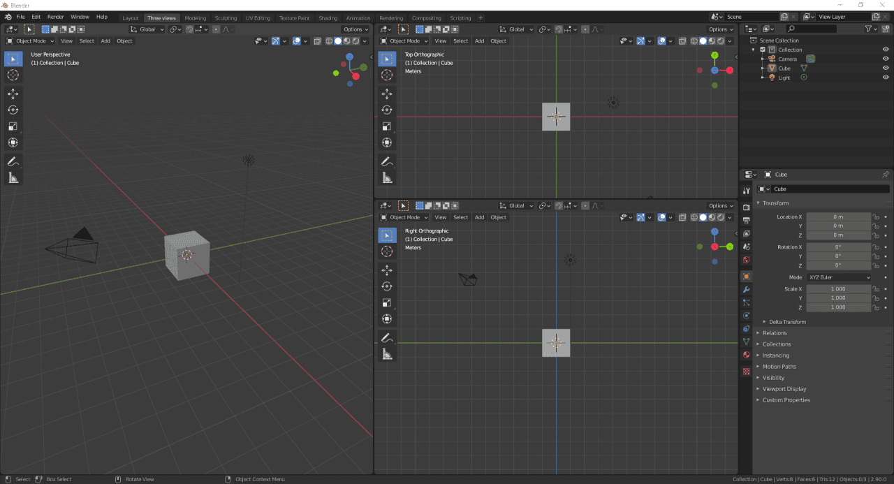 blender create layour preset