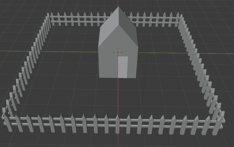 blender creating fence