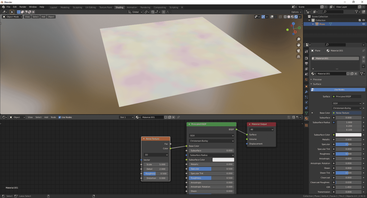 blender displacement noise texture