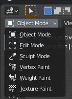 blender editor mode