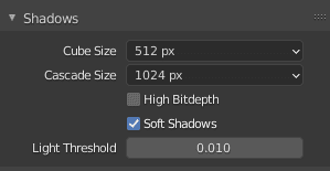 blender eevee shadows