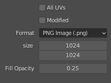 blender export uv settings