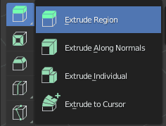 blender extrude tools