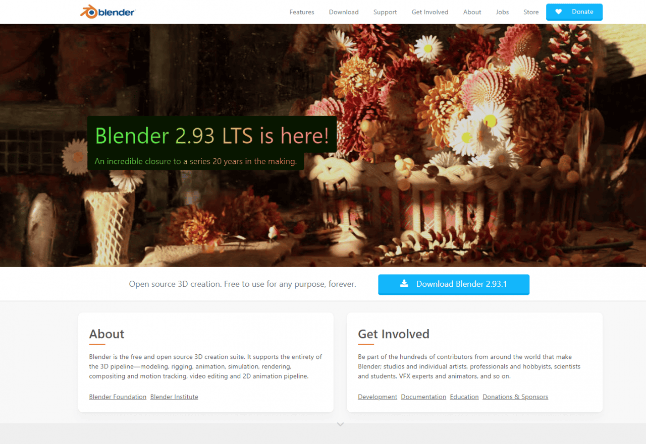 blender free main page