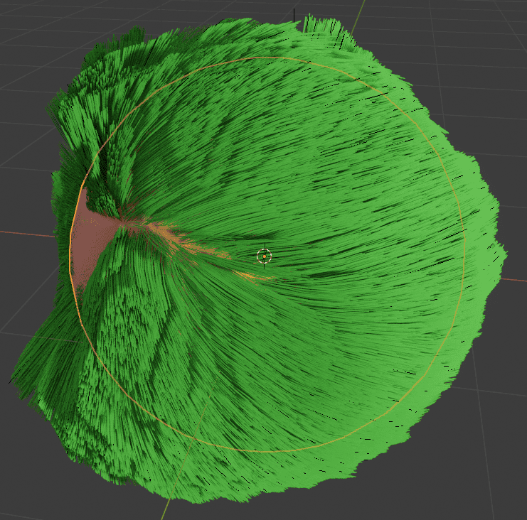 blender hair cut brush