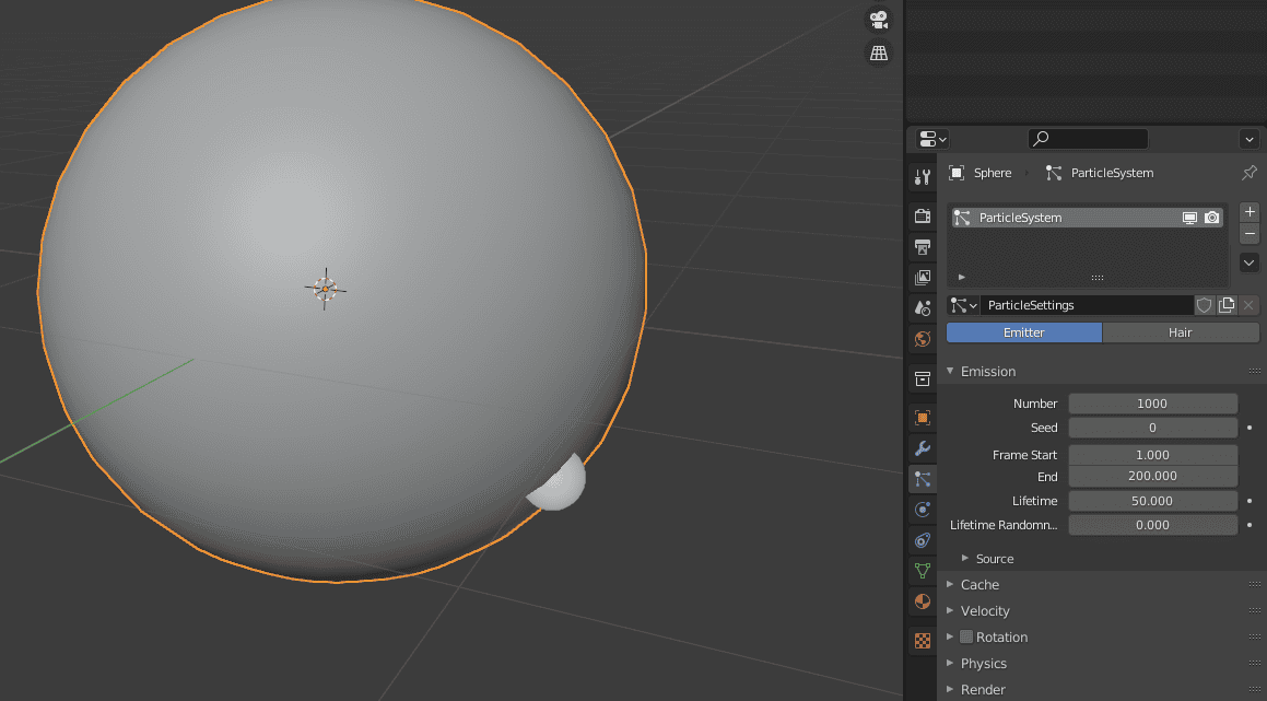 blender hair emitter