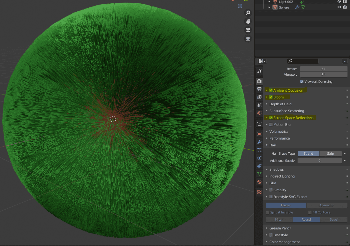 blender hair improve look