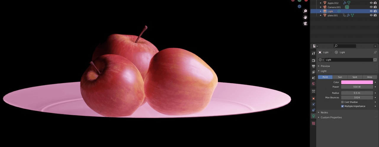 blender how to add light