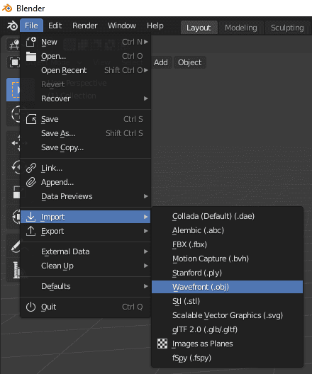 blender import