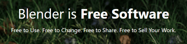 blender is free software
