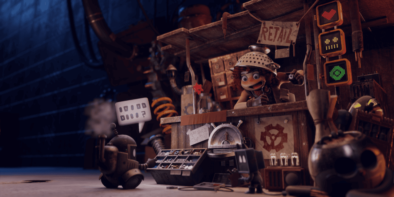 blender junk shop render eevee