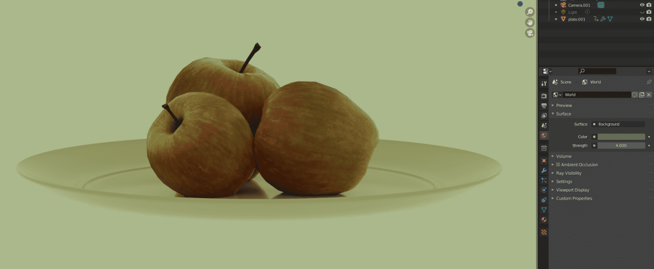 blender lighting background